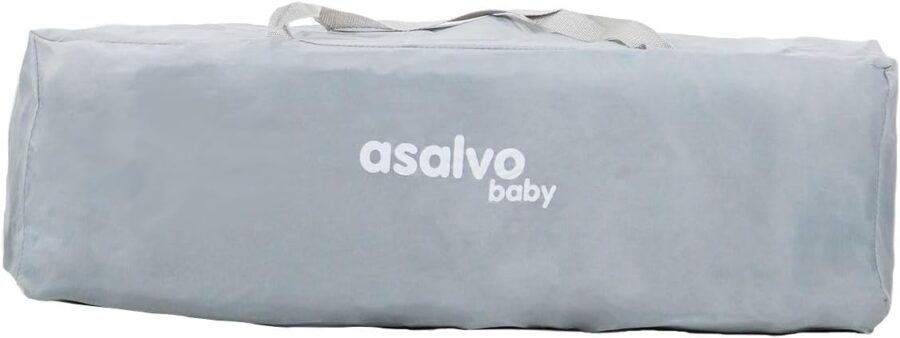سرير أطفال متنقل من اسالفو موديل النورديك , متعدد الالوان  Asalvo - Travel Cot Complete - Nordic - Image 7