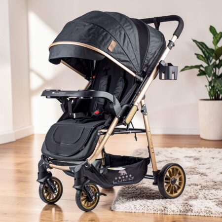 FLIP – سترولر بيبى مزوده ببطانه عاليه الكثافه من البراند لوسيد اسود موديل