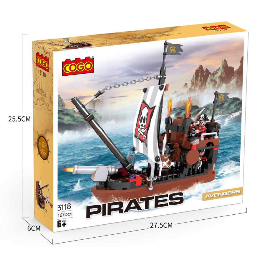 ‍☠️ مجموعة بناء سفينة القراصنة – 167 قطعة - Image 6