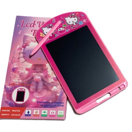 تابلت كتابة ورسم LCD للأطفال – تصميم Hello Kitty – لون زهري