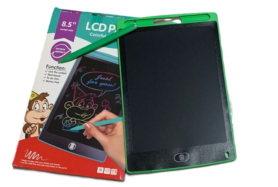 وصف تسويقي للوح الكتابة الإلكتروني (LCD Writing Tablet) – اللون اخضر