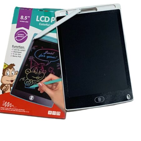 وصف تسويقي للوح الكتابة الإلكتروني (LCD Writing Tablet) – اللون ابيض