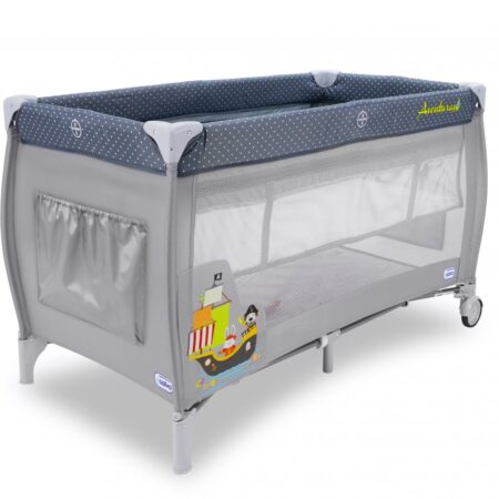 سرير أطفال متنقل من اسالفو متعدد الالوان Asalvo - Cuna Viaje Smooth clouds -