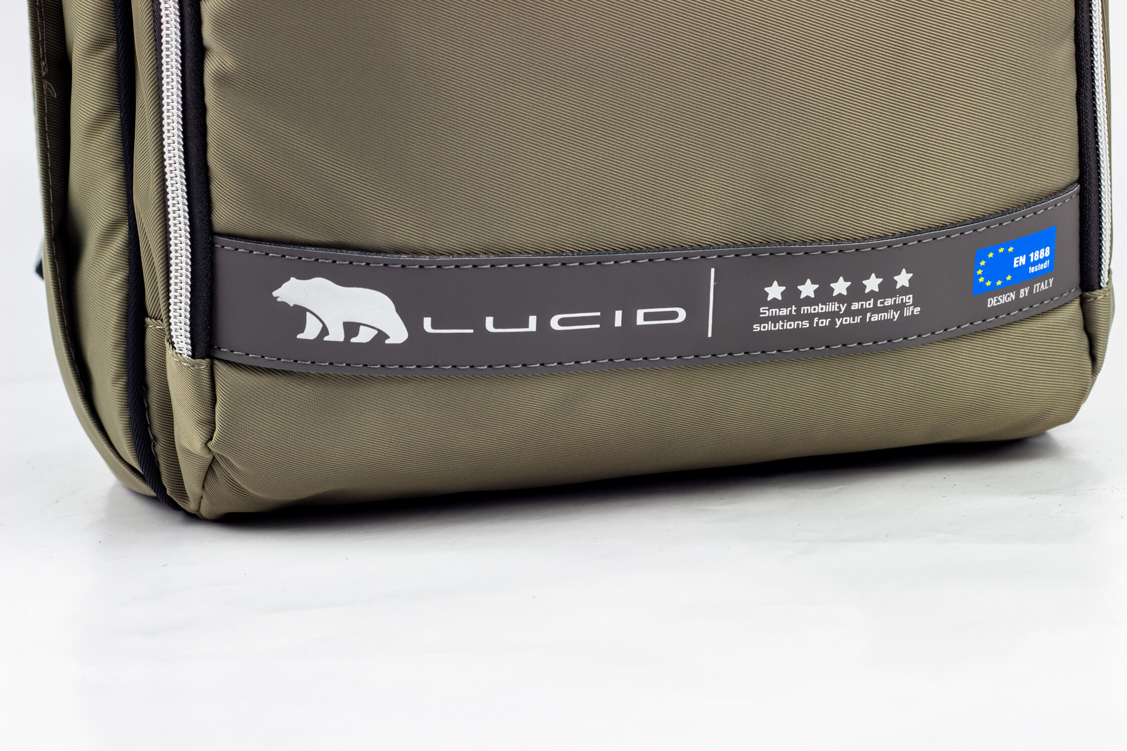 حقيبه لوازم الأمهات الإصدار الاحدث من لوسيد مقاومة للمياه مع مفرش غيار وحافظه للببرونه حراريه بوصله تسخين ومزوده ببطانه طبيه للظهر-اسود فى جراى - Image 7